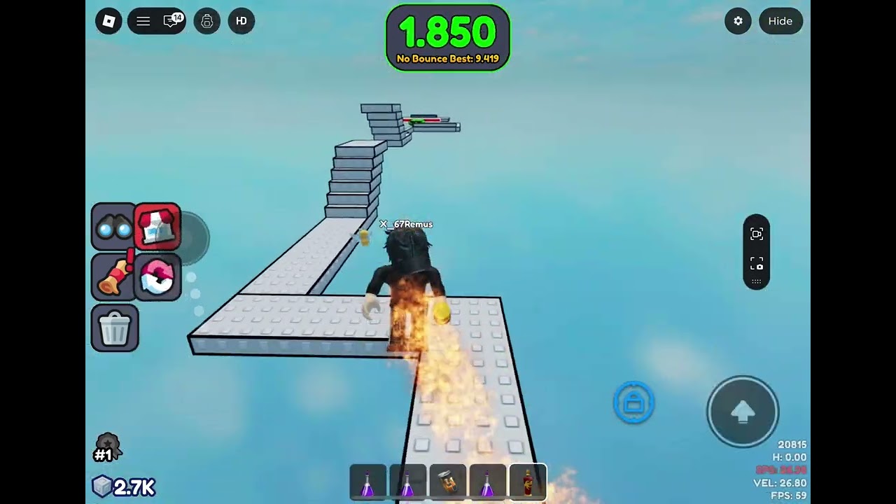 I DID THE WORLD RECORDDDDDDDDDD #cocostimetrial2 #roblox#cool