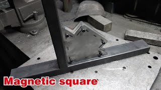 DIY 45도, 90도 용접자석 / 원형파이프, 각파이프, 앵글 용접용 자석 / welding magnetic square by 철공TV - Ironworker 3,532 views 4 years ago 2 minutes, 48 seconds