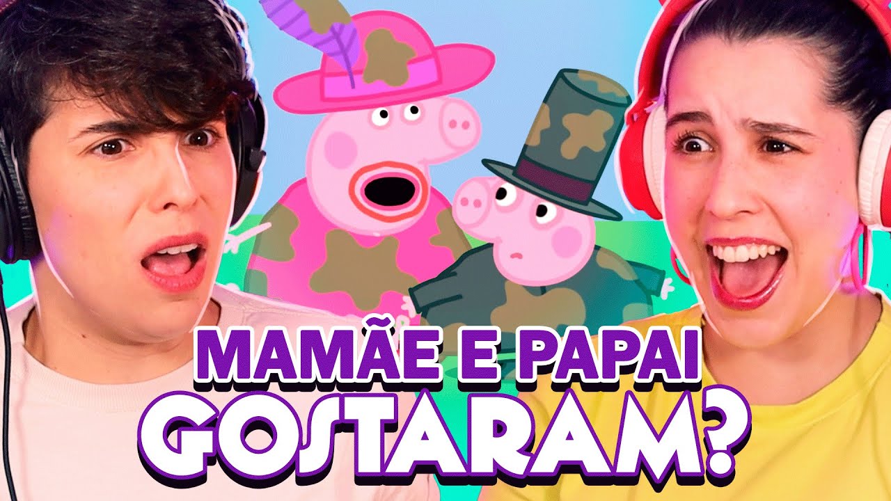 MÃE PEPPA E A PACIÊNCIA DE MILHÕES! - reagindo a Peppa Pig ft. @thaissaballut