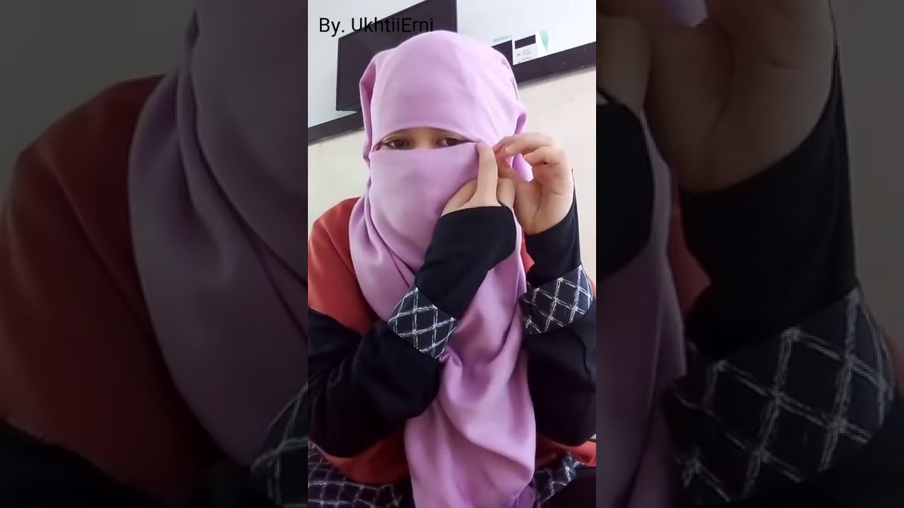 Cara Memakai Cadar Dari Jilbab Segi Empat YouTube