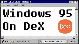 Windows 95 on DeX !!! [ Samsung DeX Videos ] screenshot 5
