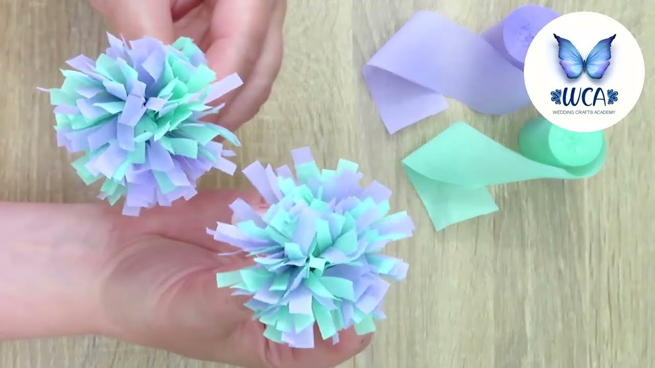 How to make beautiful crepe paper flowers out of streamers - SPUNNYS