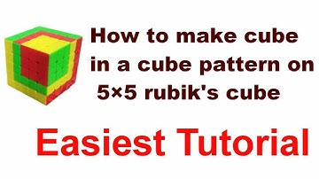 How to make cube in a cube pattern on 5x5 cube