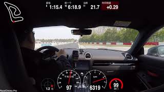 718 Cayman T（China edition）@Shanghai Tianma Circuit. First run's Best lap.