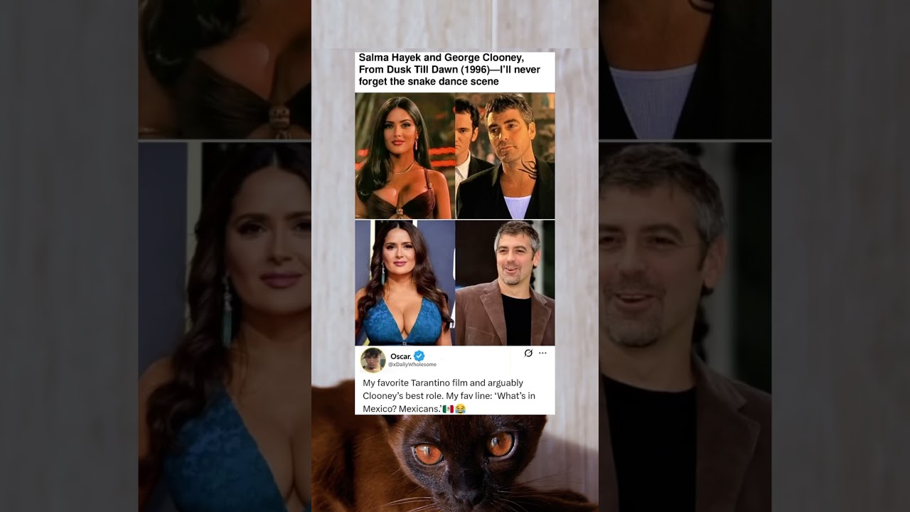 Salma Hayek and George Clooney, From Dusk Till Dawn (1996)—I’ll never forget the snake dance scene