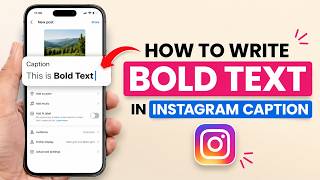 How to Write Bold Text in Instagram Caption