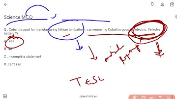 Lithium ion battery : MCQ