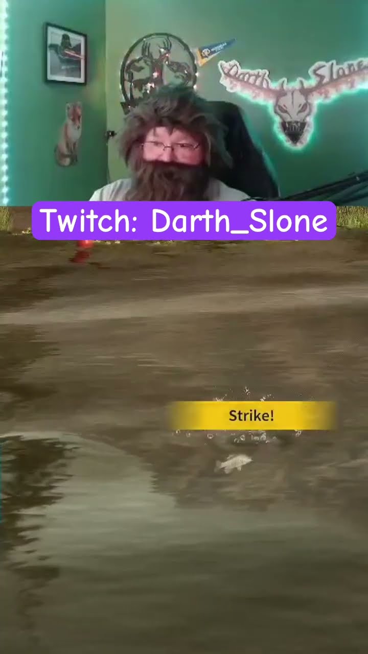 Git jee a bite bulls! #fishing #gaming #twitch #darthslone