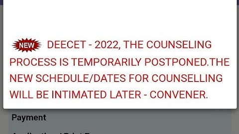 Ap DEECET 2022 Counselling Process