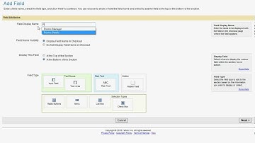 Create a Custom Field in the Checkout Manager