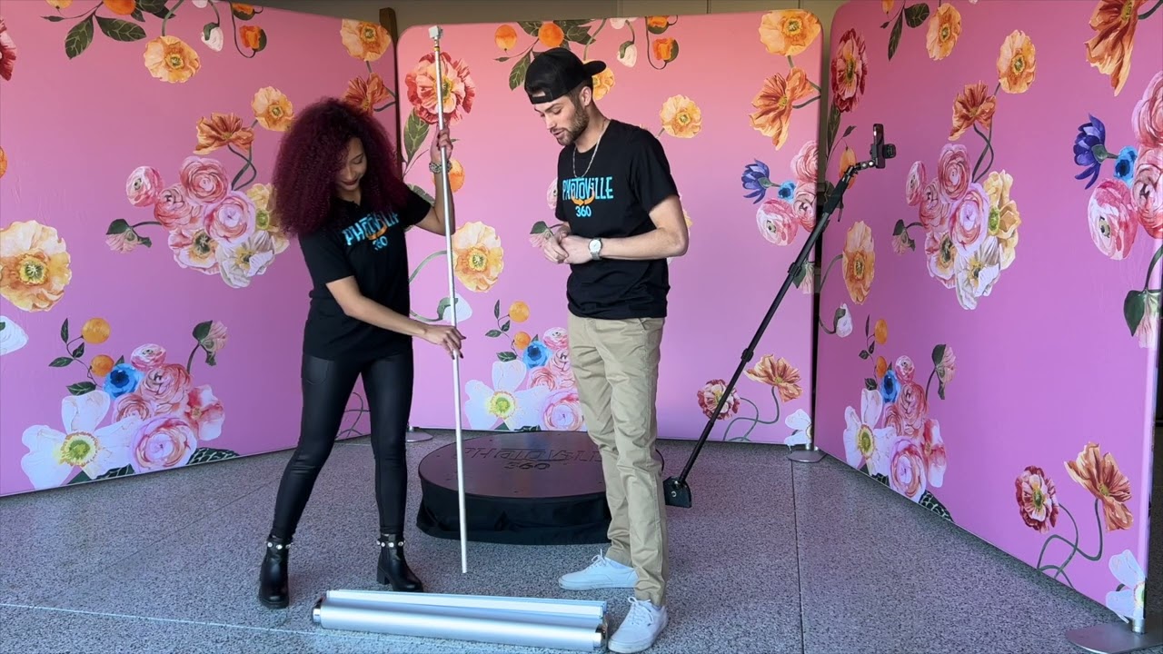 PB Backdrops Double Sided Retractable Banner and Stand