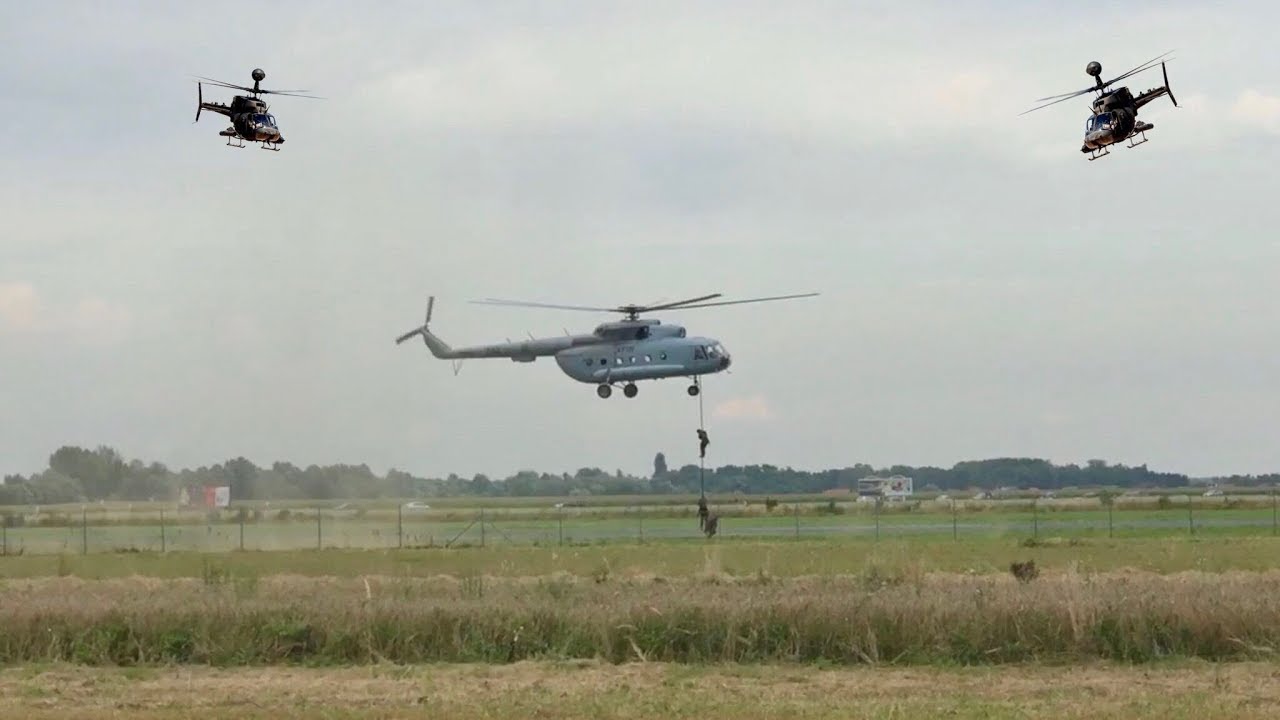 Crashed Pilot Rescue Mission, Demonstration with Mi-171 & Kiowa