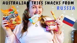 Australian Tries Russian Snacks | Universal Yums Box