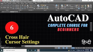 Cross Hair Cursor Settings | AutoCAD tutorial for beginners in Hindi | Viren Patel