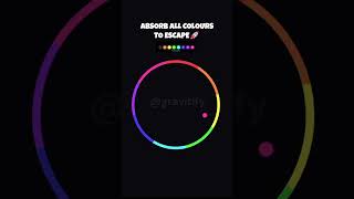 Absorb all colours to escape 🚀🔵. #asmr #satisfying #physics #bouncingball