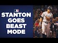 Giancarlo stanton goes off vs red sox at fenway 3 homers 10 rbis in 3game series