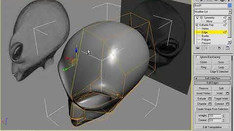 3D Buzz - 3Ds Max - Legacy Video Training: 04. Poly Modeling Alien Head - 07. Seams