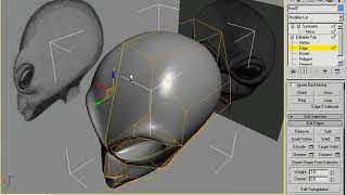 3D Buzz - 3Ds Max - Legacy Video Training: 04. Poly Modeling Alien Head - 07. Seams screenshot 4