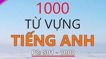 [ P2 ] 1000 từ vựng tiếng anh cơ bản nhất | Song ngữ anh việt