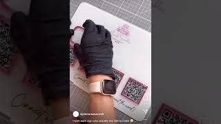 Making a QR code business sign 👌🏻