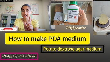 PDA (potato dextrose agar medium) l How to make PDA medium Biology By Neha Binwal #viral #biology