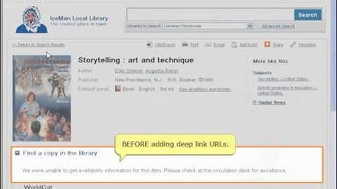 OCLC WorldCat Registry: Help users connect to your library