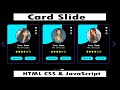 How to Create Card Swiper HTML CSS JavaScript