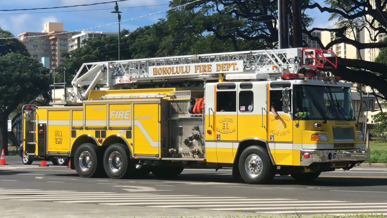 Honolulu Fire Dept Quint 31 YouTube