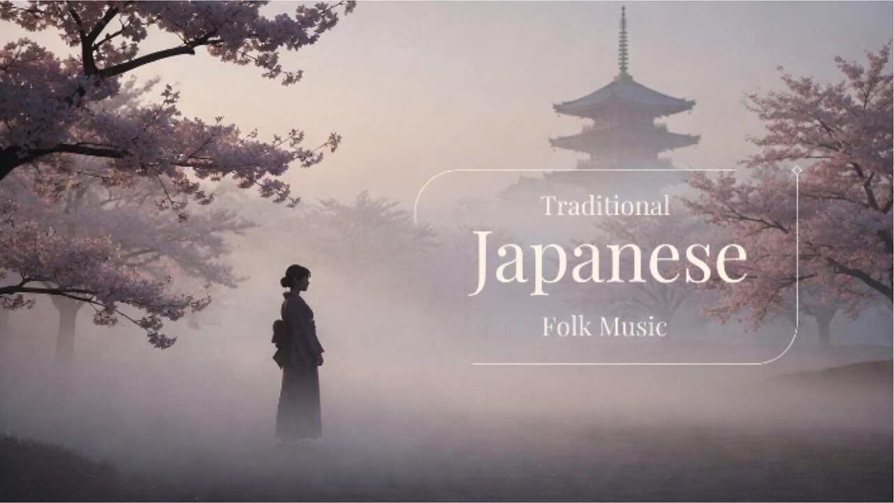 Traditional Japanese Folk Music | Calm Sakura Instrumental Journey ...