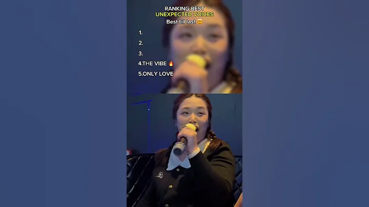 Ranking UNEXPECTED SINGING voices! 🤩 #shorts