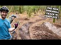 Building and riding the final features on the downhill track with olly wilkins