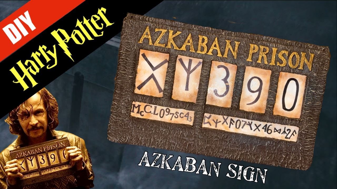 ⚡️Harry Potter DIY: Sirius Black's Azkaban Sign - Replica - YouTube