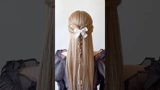 【3分で完成】不器用でもできる!上品ハーフアップの作り方