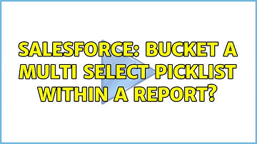 Salesforce: bucket a multi select picklist within a report?