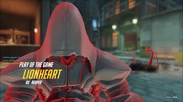 Overwatch Reaper Solo team KILL!!!