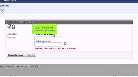 How to change your reseller password in WebsitePanel