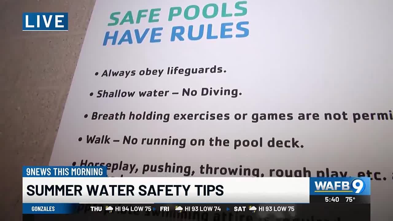 Important safety tips to remember when near water