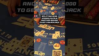 Xposed Splitting Aces For a $50,000 Bet Playing High Limit Blackjack!