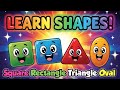 Learn Shapes for Kids: Square, Rectangle, Triangle, Oval | Shapes Song in Urdu/English