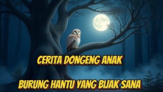 CERITA DONGENG ANAK - BURUNG HANTU YANG BIJAK SANA