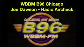 WBBM-FM 96 CHICAGO - JOE DAWSON - December 1982 - Radio Aircheck screenshot 4