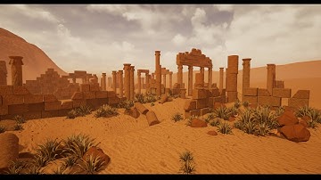 Making of Desert Ruins 3ds max - Unreal Engine tutorial part- 3