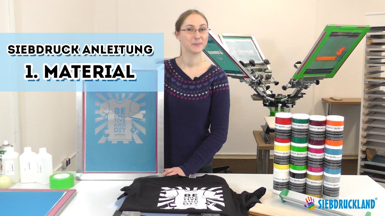 Siebdruck selber machen Anleitung Teil 1 - Zubehör für den Textildruck ...