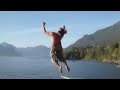 Lions Bay BC - Cliff jumping, diving board, slip and slide, rope swing