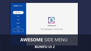 AWESOME MODERN WINFORMS SIDE-MENU + PAGES  - BUNIFU