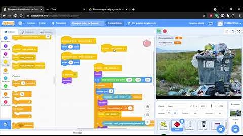 Ejercicio reciclado de residuos con Scratch