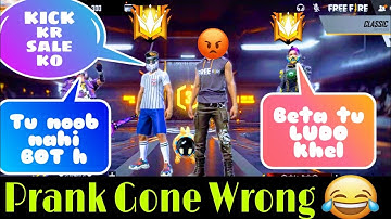 Random Grandmaster players call me noob😡 prank | 1vs2 clash squad custom room challenge |Liveff |