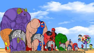 Rescue SUPERHERO HULK & SPIDERMAN, SpiderMan, deadpool : Back from the dead SECRET - FUNNY CARTOON