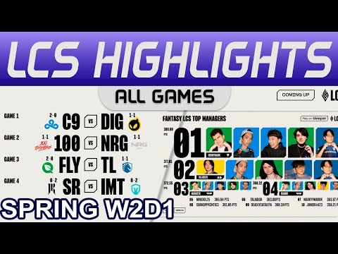 LCS Highlights Week2 Day1 LCS Spring 2024 All Games By Onivia