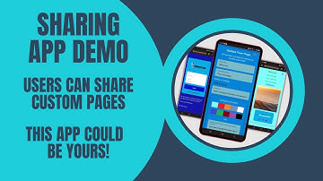 Simple Sharing App Demo - Get Your Own App To Let Users Share Their Own Custom Pages!